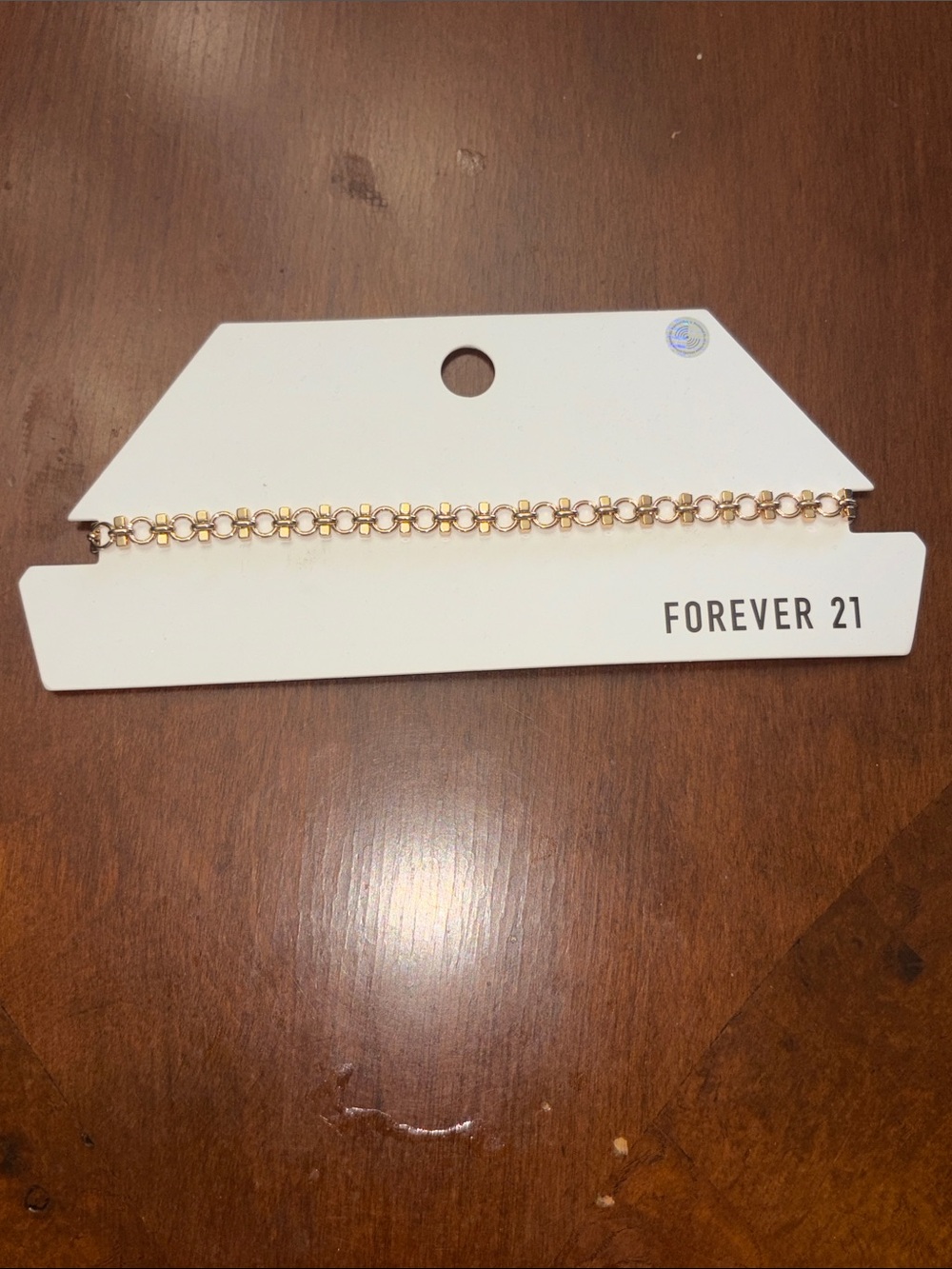 Forever 21 Gold Floral Link Necklace